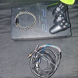 Modded Playstation 2 with a bunch of games on it.